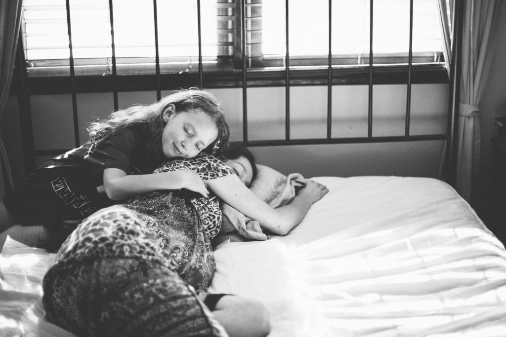 daughter soothing mom during home birth Glenville NY