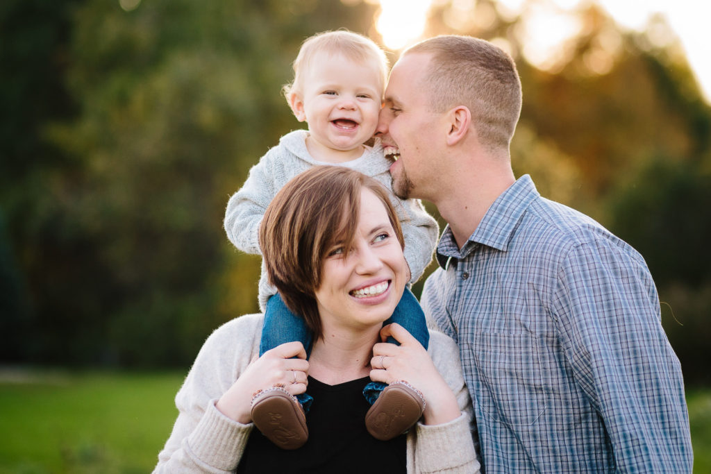 Baby with mom and dad Clifton Park baby photographer