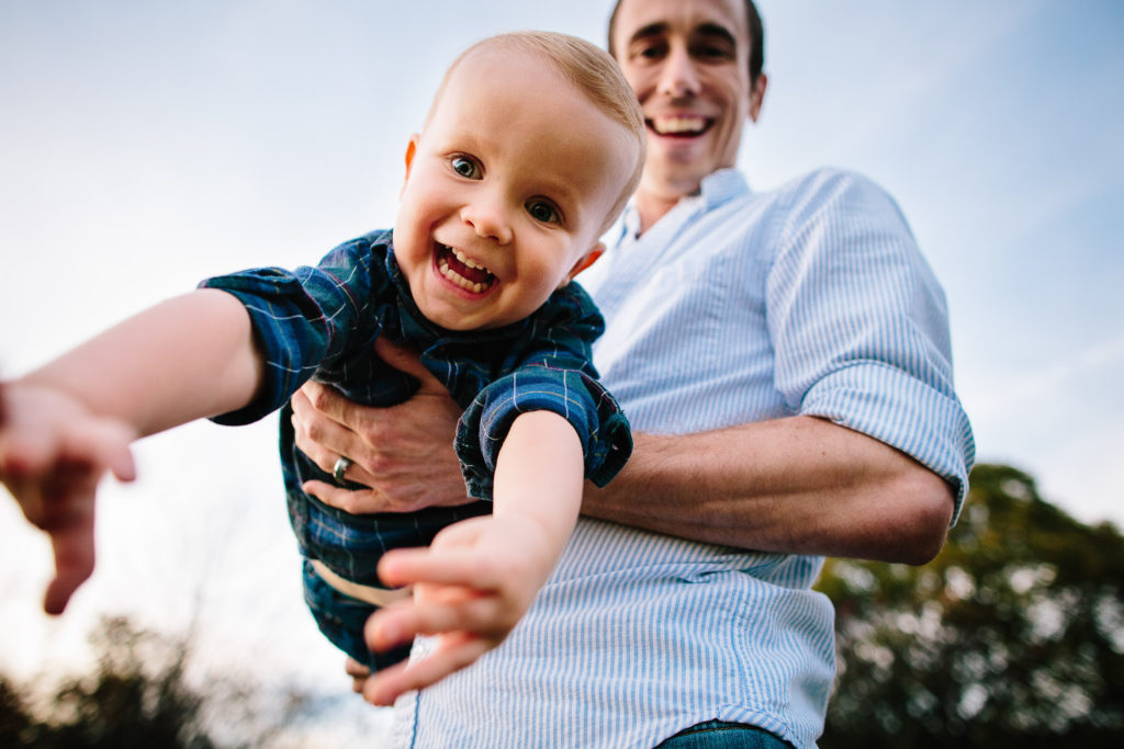 dad holding son lifestyle family photography in Clifton Park New York