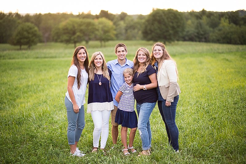 Family photos on a farm in Clifton Park, New York