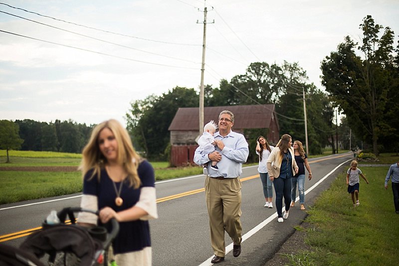 Family photos on a farm in Clifton Park, New York