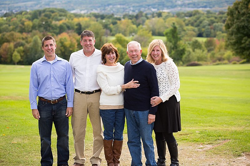 Family photos in Frear Park, Troy, New York