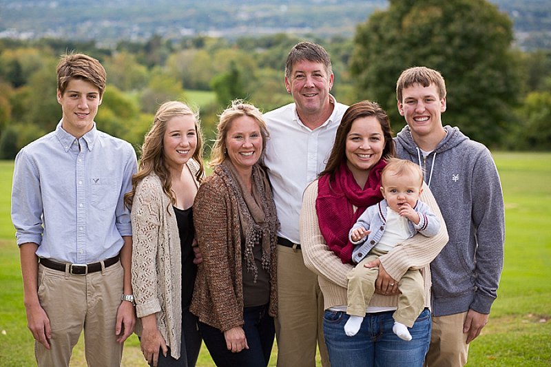 Family photos in Frear Park, Troy, New York
