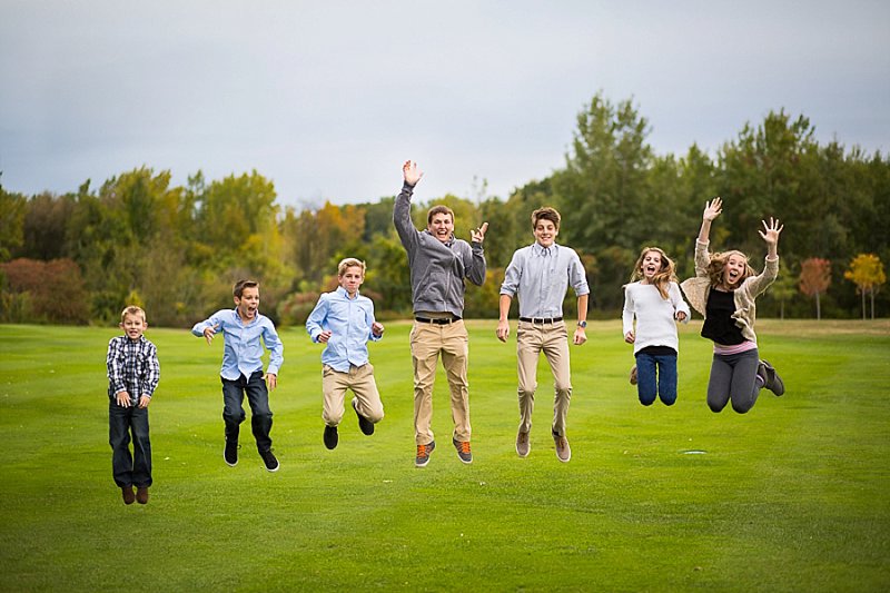 Family photos in Frear Park, Troy, New York