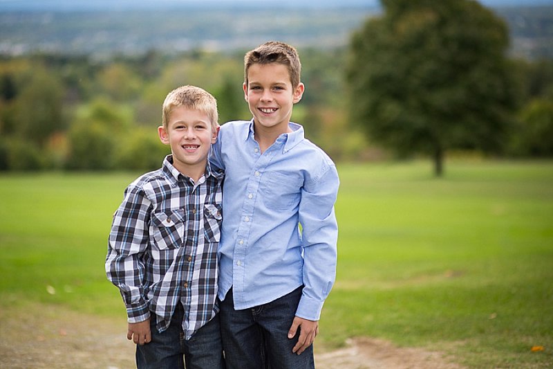 Family photos in Frear Park, Troy, New York