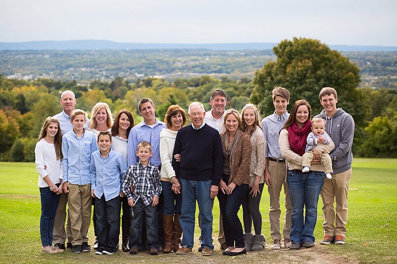 Family photos in Frear Park, Troy, New York