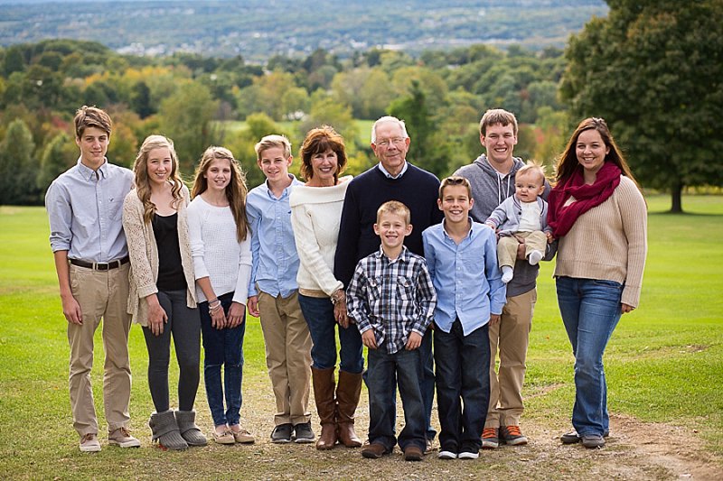 Family photos in Frear Park, Troy, New York