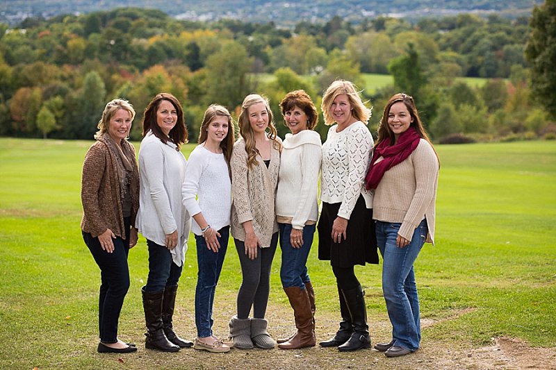 Family photos in Frear Park, Troy, New York