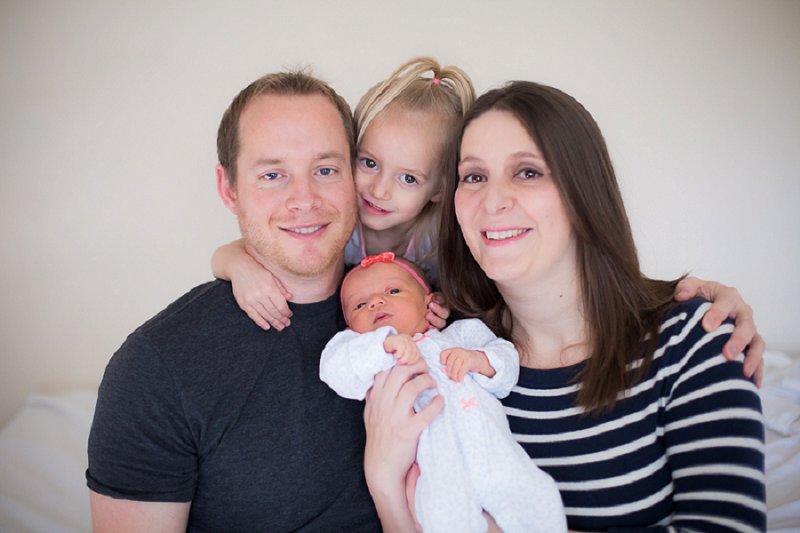 Newborn and family photos at home in Clifton Park, NY