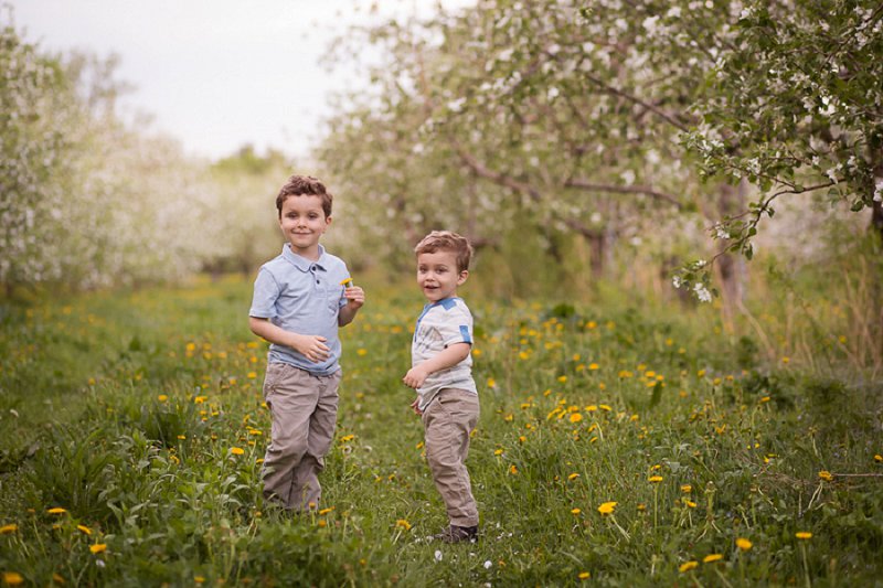 Outdoor children's photos at Lindsey's Apple Orchard in Rexford, NY