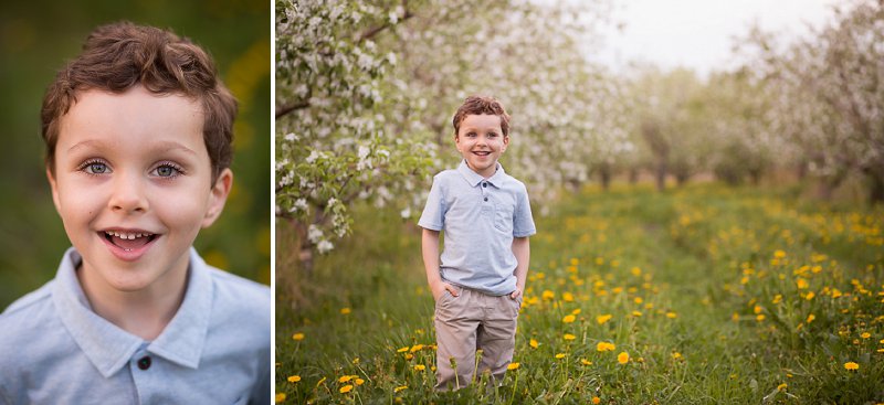 Outdoor children's photos at Lindsey's Apple Orchard in Rexford, NY