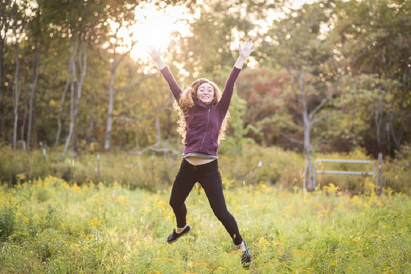 Outdoor senior and family photos at home in Cambridge, NY