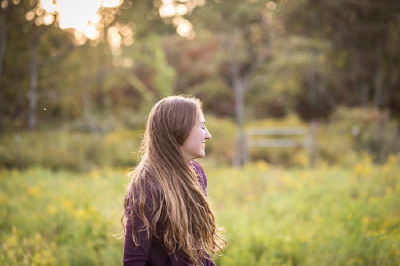 Outdoor senior and family photos at home in Cambridge, NY