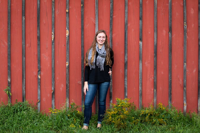 Outdoor senior and family photos at home in Cambridge, NY