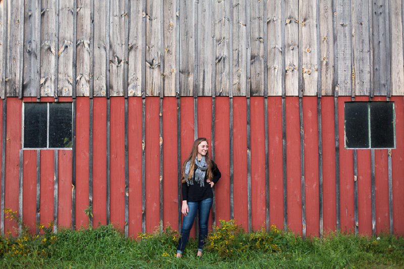 Outdoor senior and family photos at home in Cambridge, NY