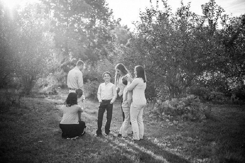 Outdoor senior and family photos at home in Cambridge, NY