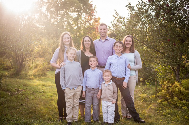 Outdoor senior and family photos at home in Cambridge, NY