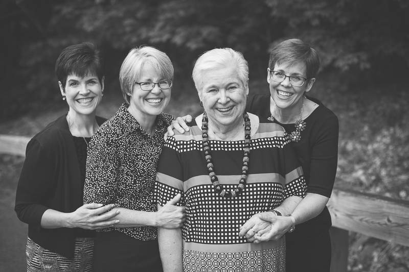 Grandma with her four girls
