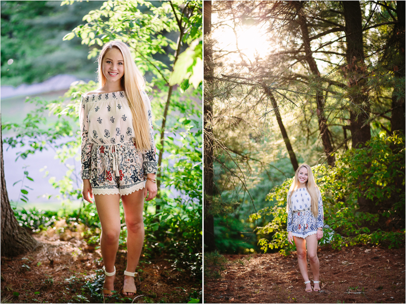 Senior girl portrait outside 