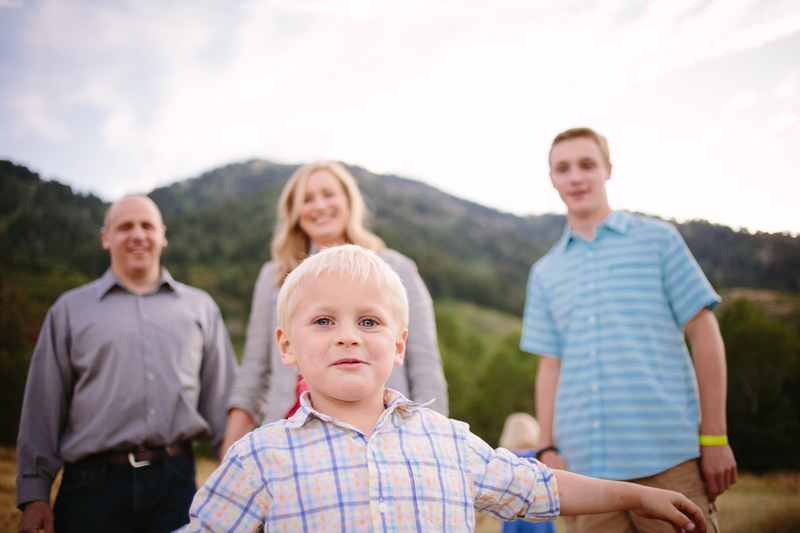 little boy photo bombing picture