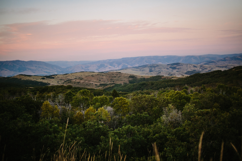 view of sunset snow basin utah