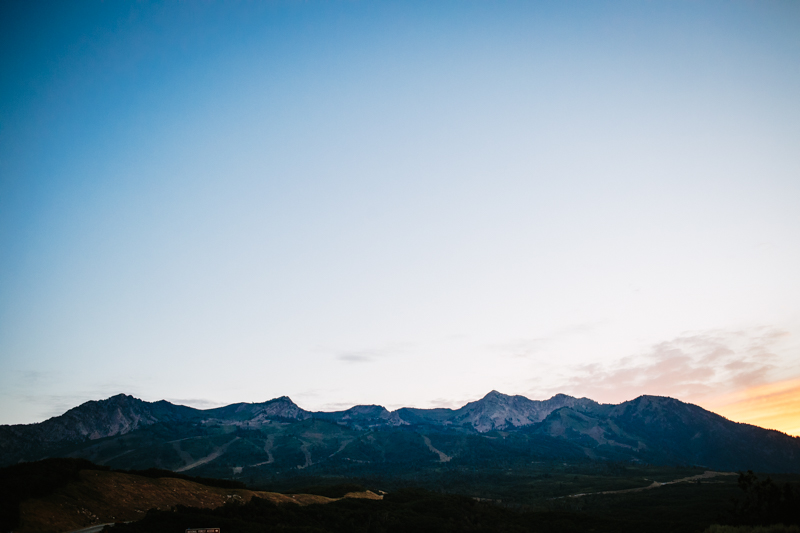 snowbasin ski resort at sunset
