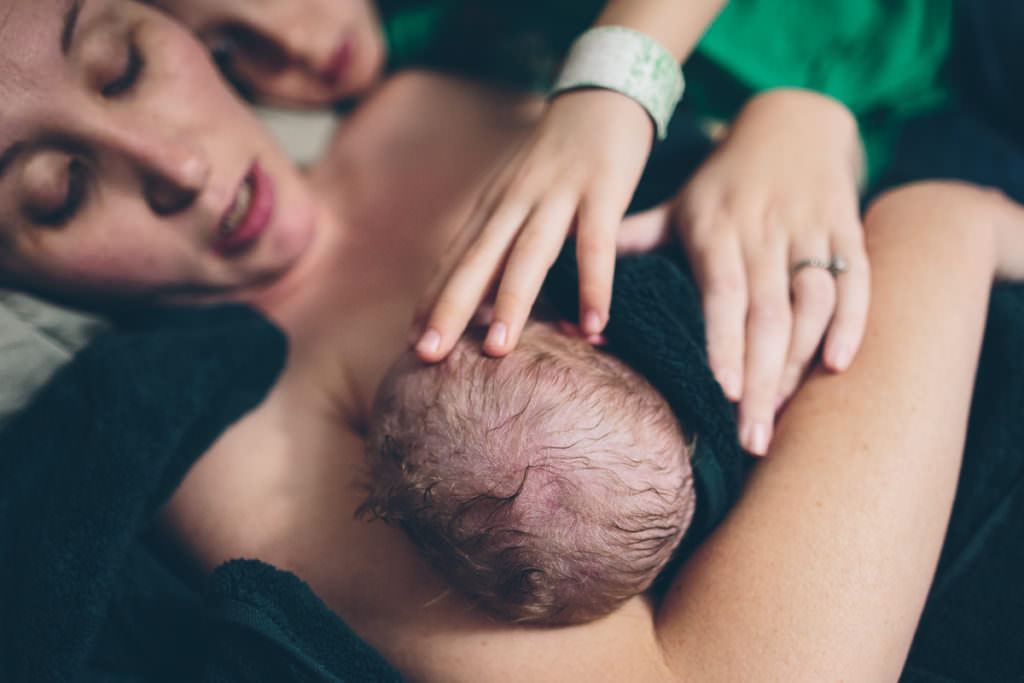 newborn baby head and hair