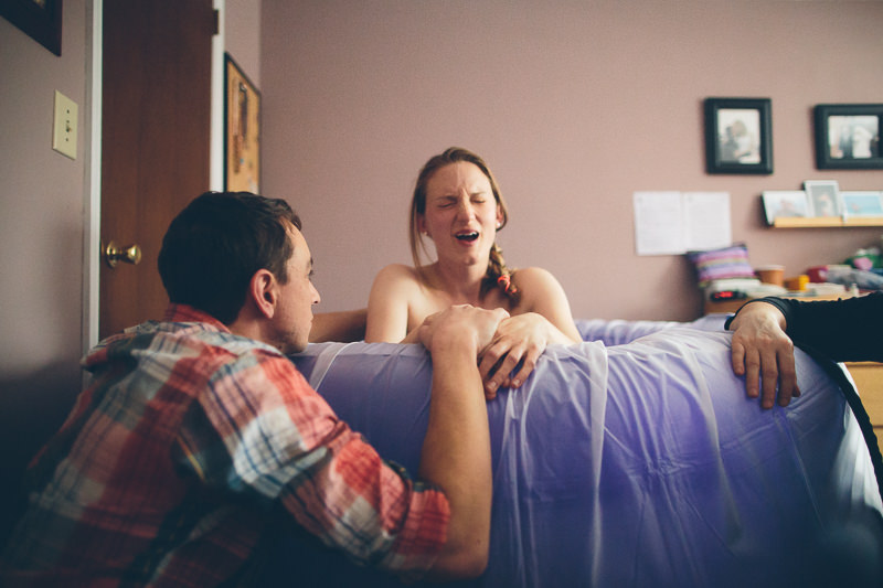 intense contraction during homebirth