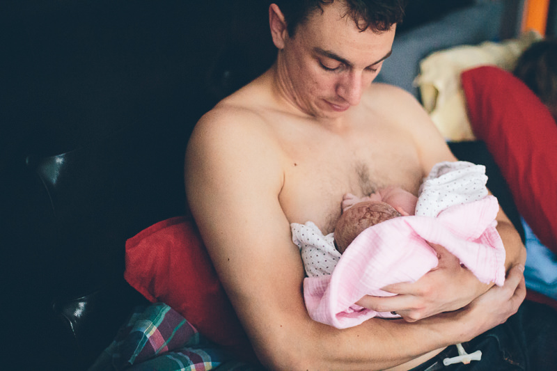 skin to skin with dad