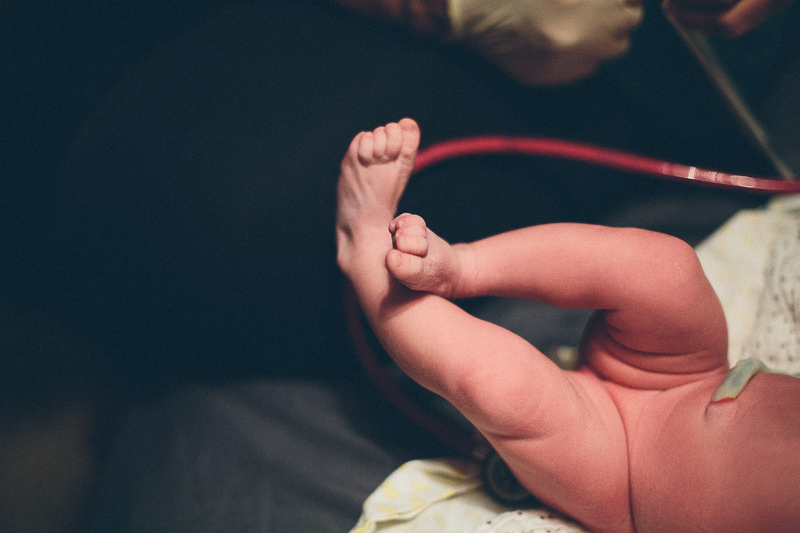 newborn baby feet