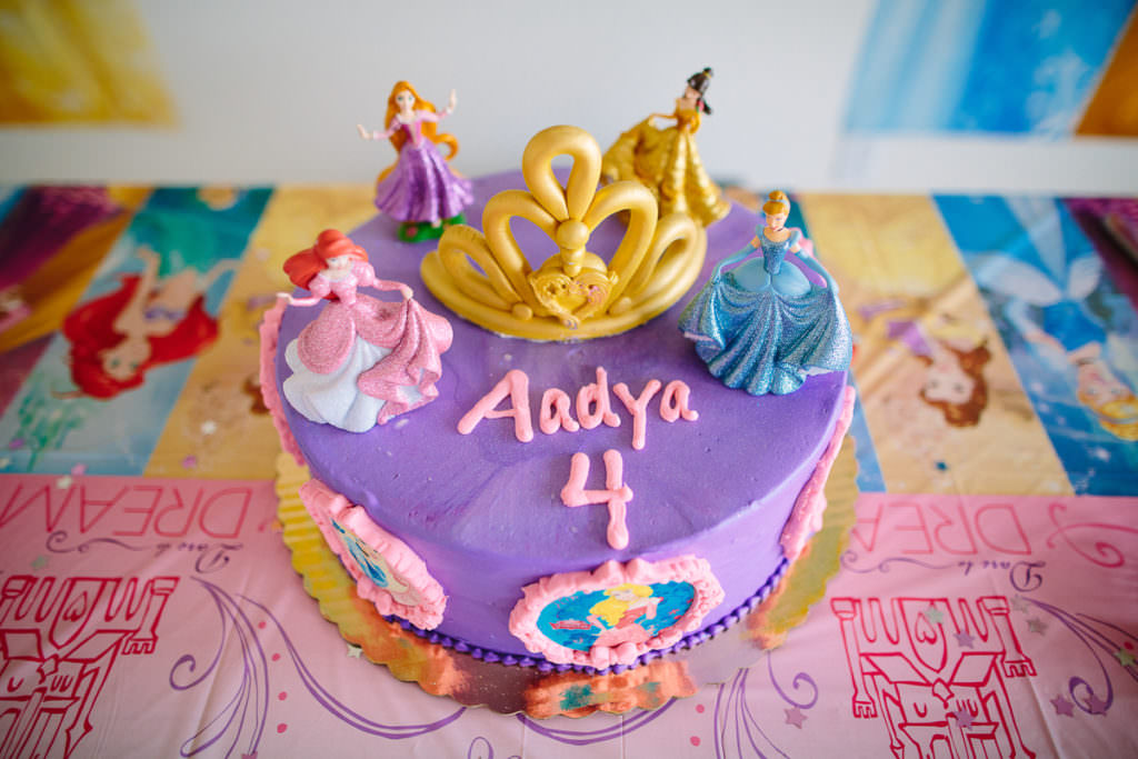 purple princess birthday cake