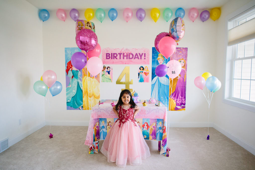 4 year old princess birthday party decorations