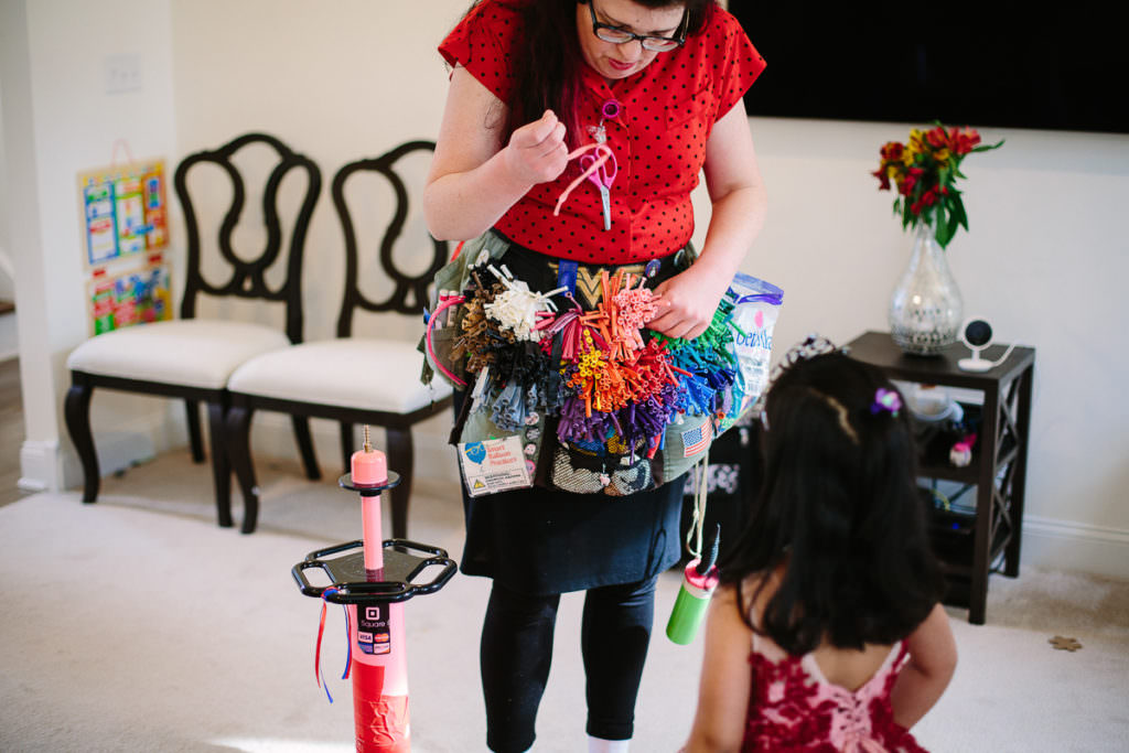 balloon gal with her balloon belt