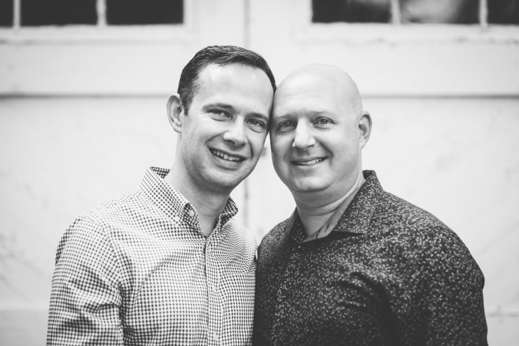 married men heads close portrait