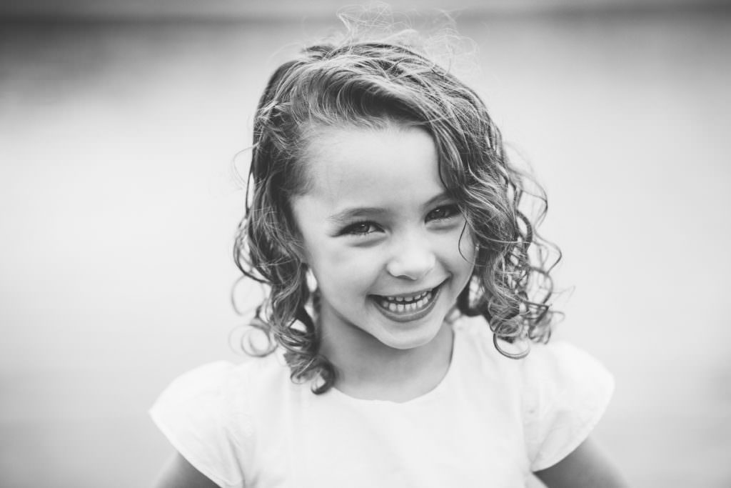 black white pictures of little girl with curly hair