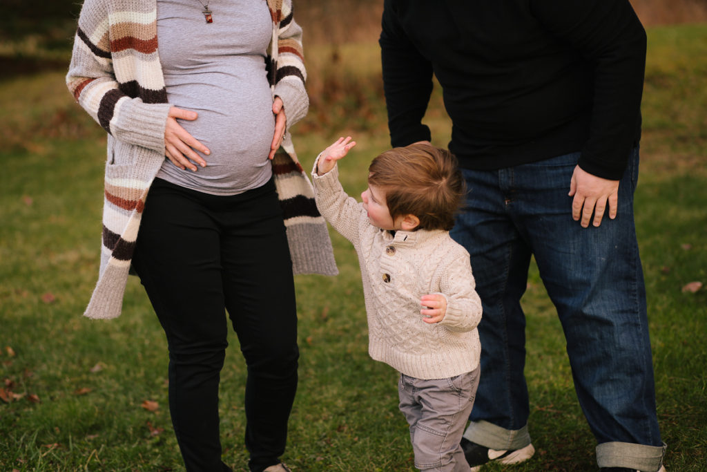 waving high to mommy's tummy Clifton Park NY