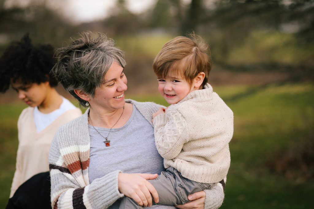 mom holding toddler boy halfmoon ny