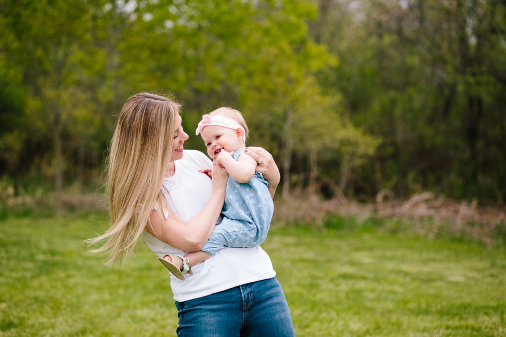 mom tickling baby girl Clifton Park NY