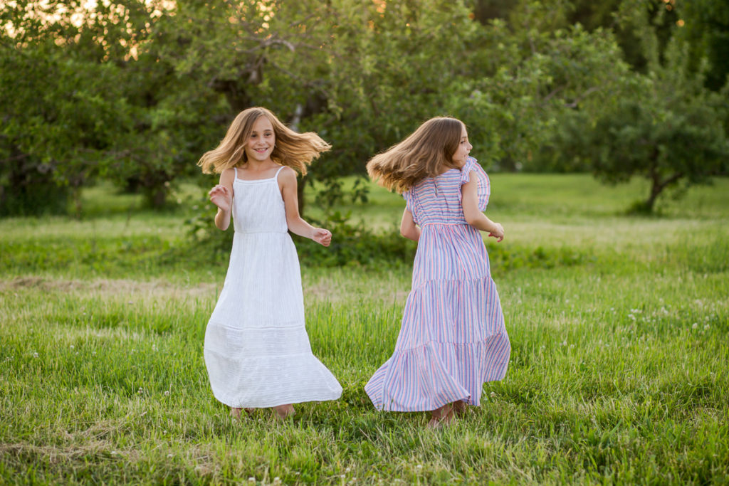 twin girls spinning dresses riverview orchards clifton park ny