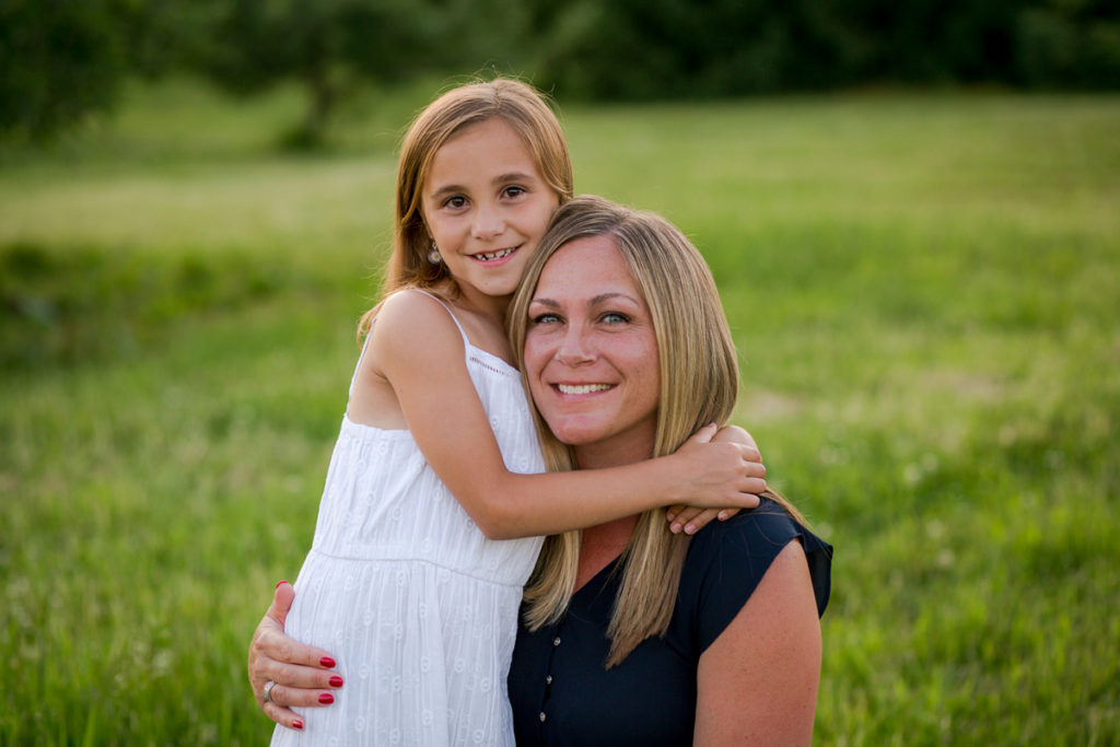 daughter hugging mom Clifton Park NY Family Photographer