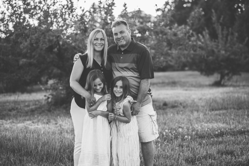 Family of four in Clifton Park NY photography
