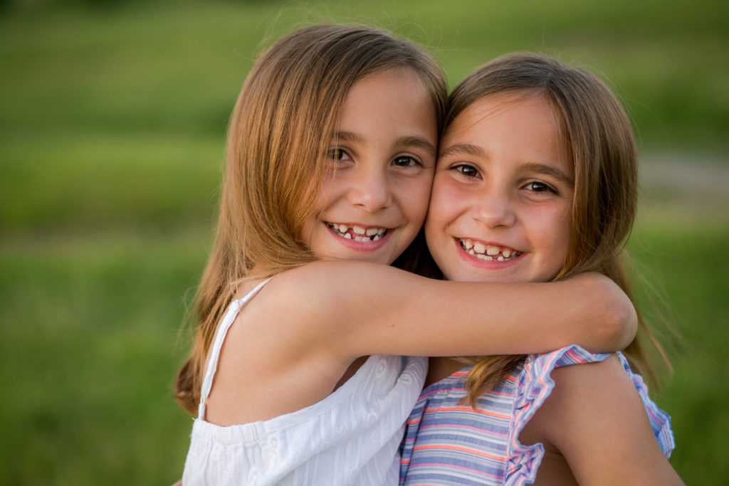Clifton Park NY Family Photography twin girls hugging