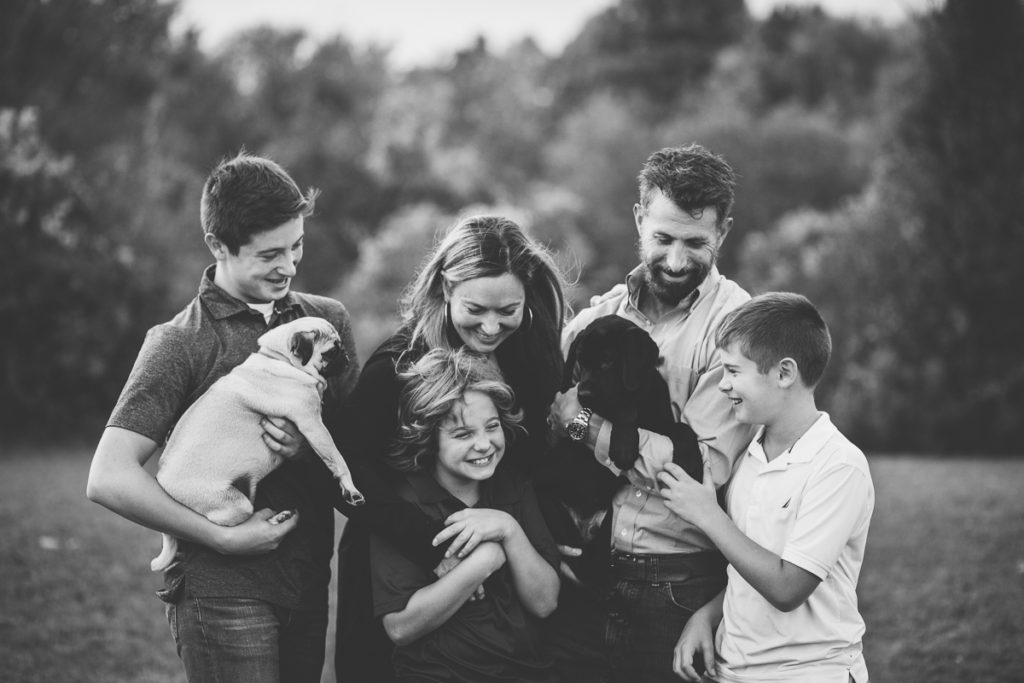 black and white family portrait Clifton park NY Family Photographer