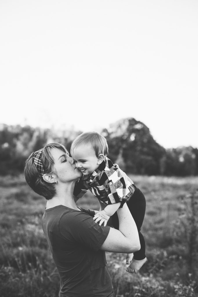 mom kissing baby cheek Clifton Park NY baby photographer