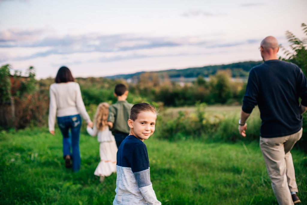 little boy with sweet silly face